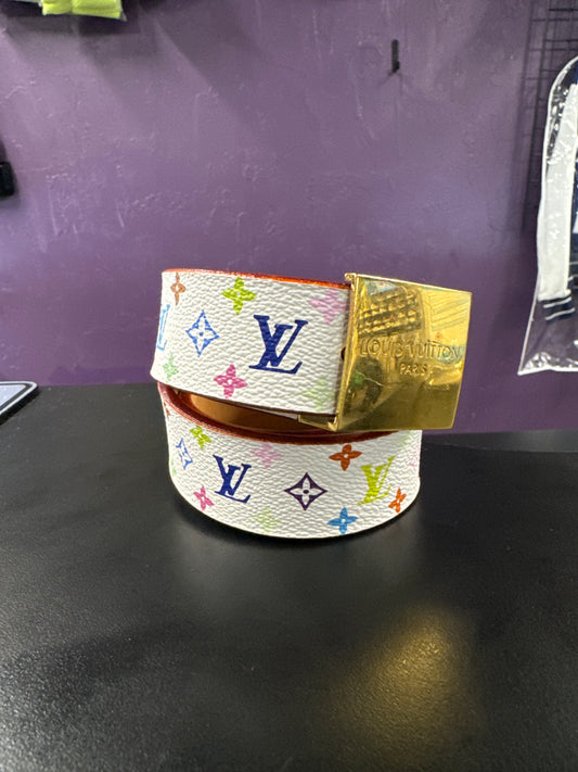 Louis Vuitton Belt "White Monogram" (W)