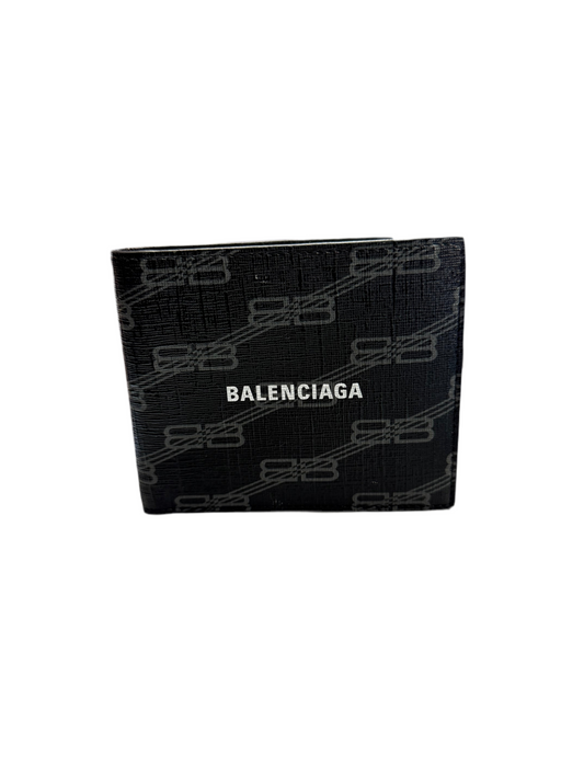 Balenciaga Square Folded BB Monogram Wallet