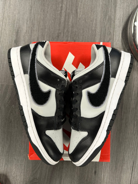 2022 Nike Dunk Low "Chenille Swoosh Black Grey Fog"