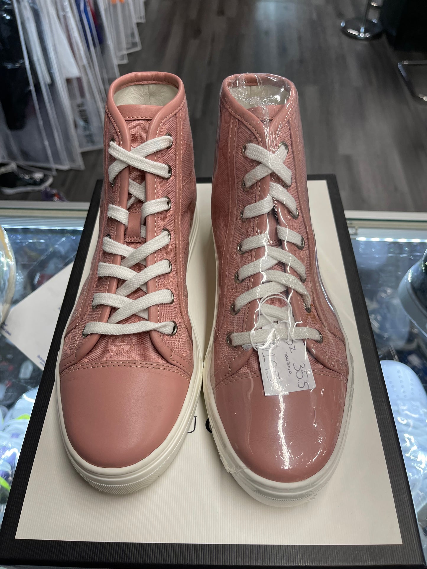Gucci 1977 High "Rose Gold GG Canvas”