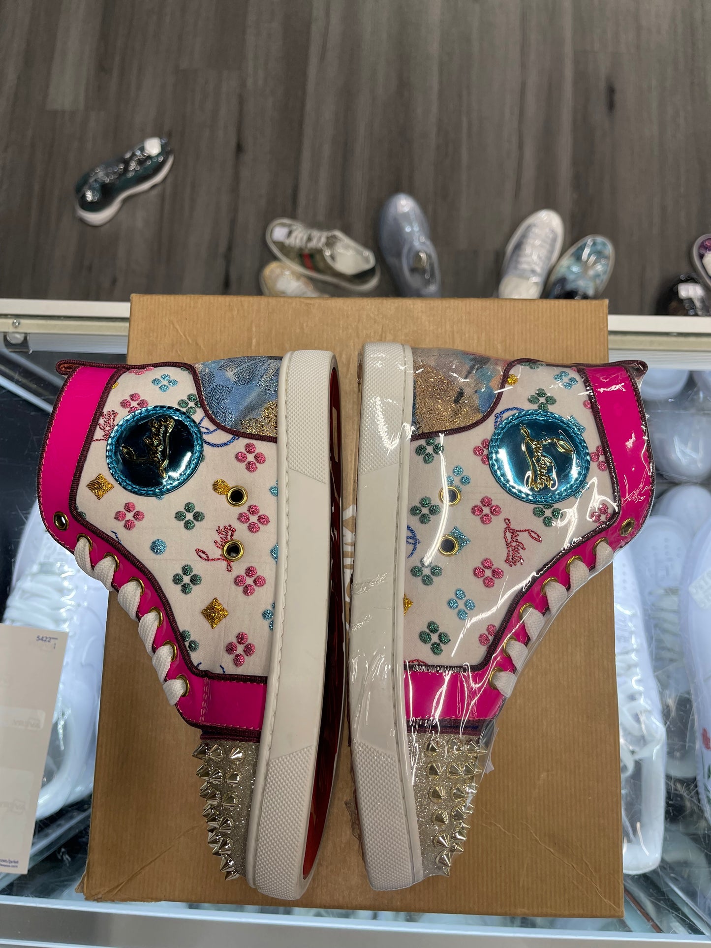 Christian Louboutin Lou Spikes Orlato Flat "Multi-Color" (W)