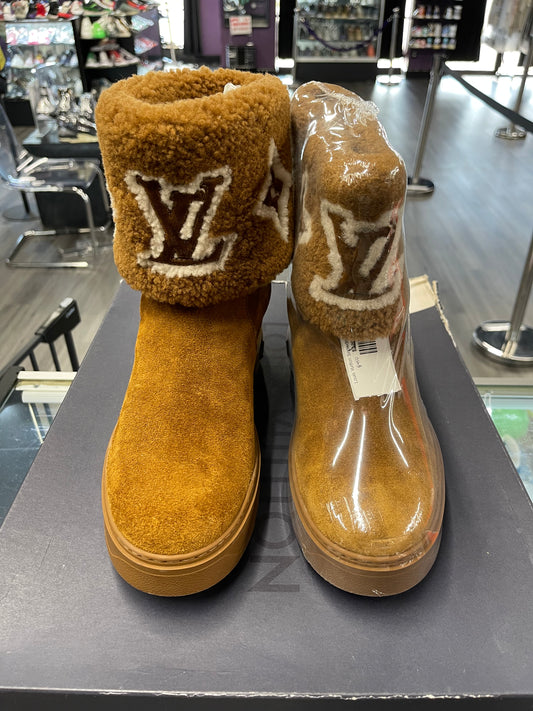 Louis Vuitton Snowdrop Flat Ankle Boot "Brown Print"