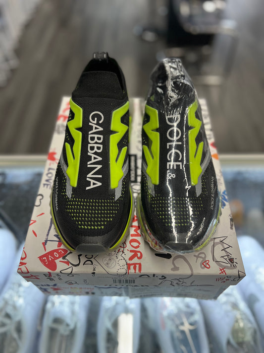 Dolce & Gabbana Sorrento Slip On "Black Fluorescent Green"
