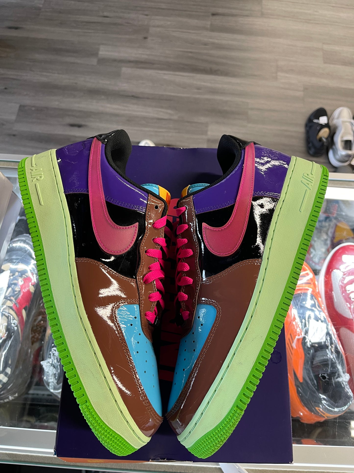 2022 Nike Air Force 1 Low SP "Undefeated Multi-Patent Total Orange"