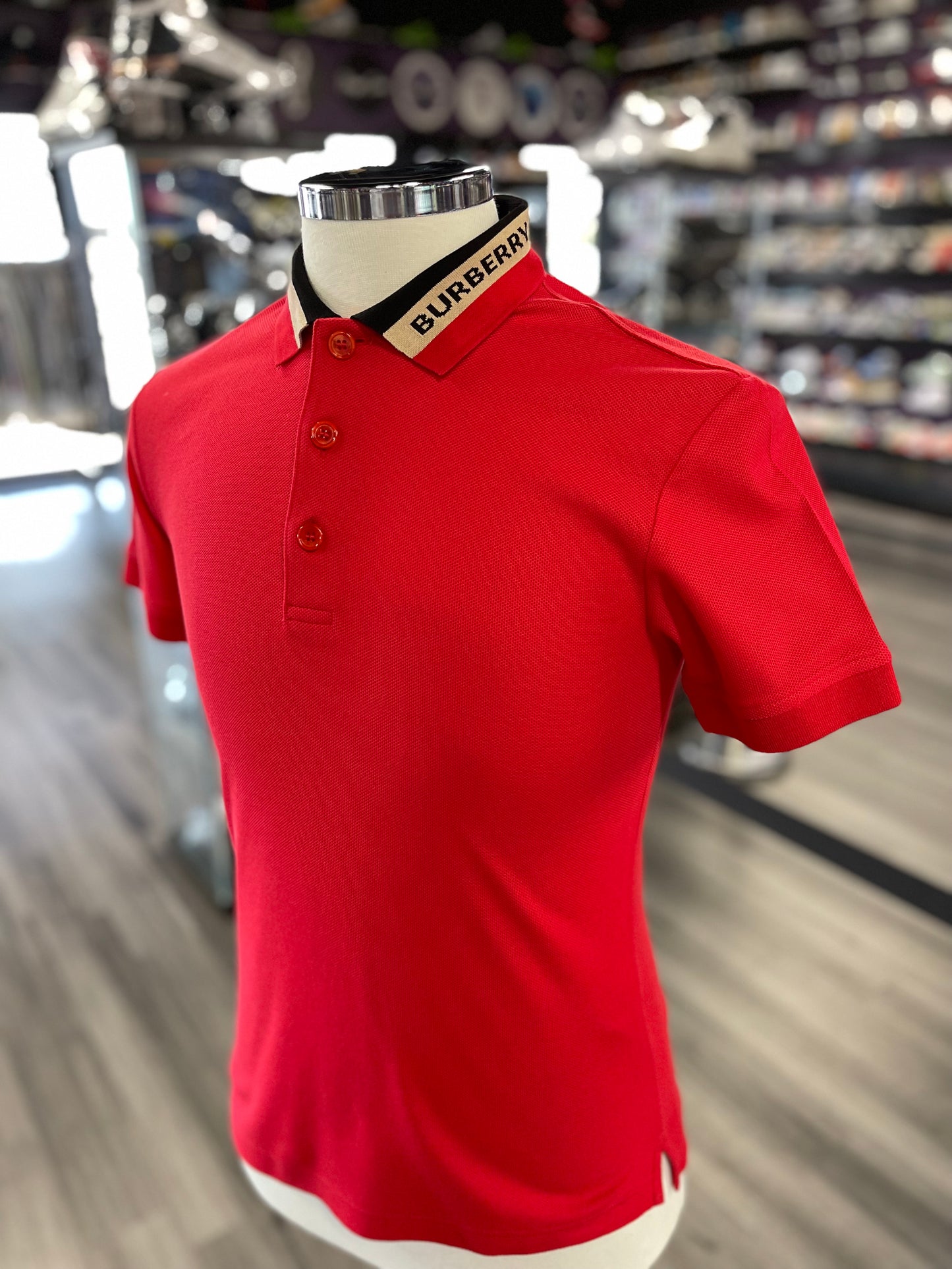 Burberry Collar Shirt "Red"