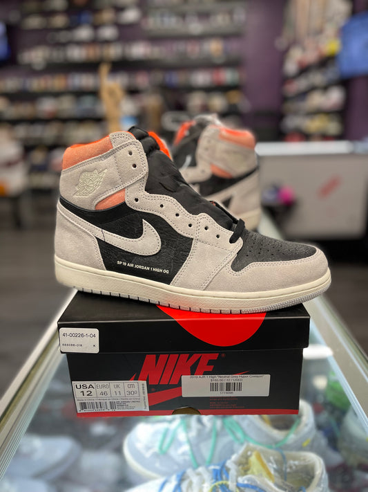 2019 AJR 1 High "Neutral Grey Hyper Crimson"