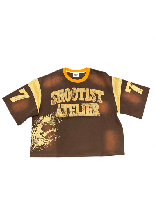 Shoot1st Washed Atelier Jersey "Brown/Orange"