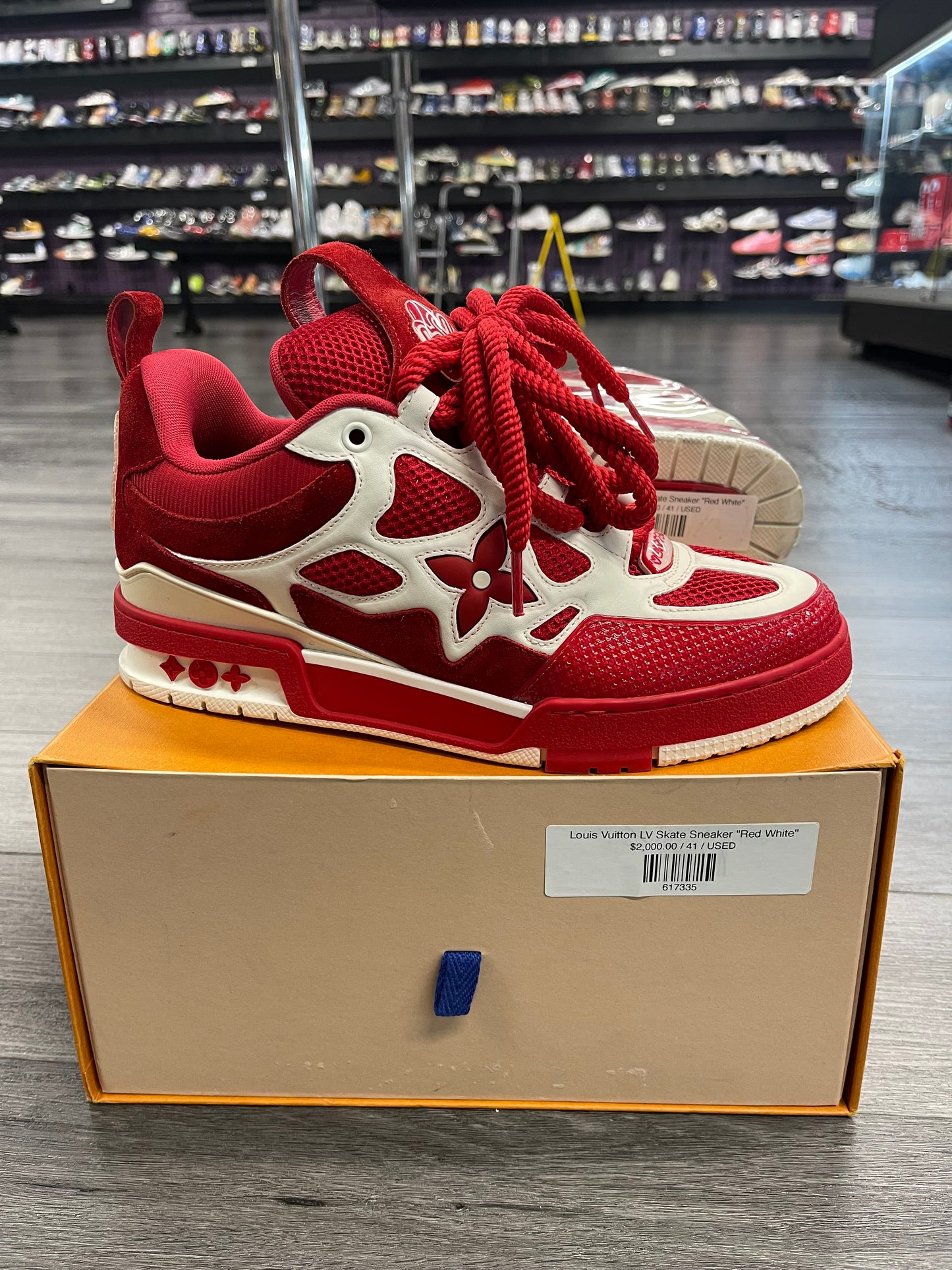 Louis Vuitton LV Skate Sneaker "Red White"