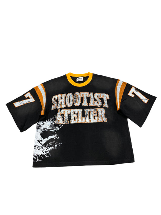 Shoot1st Washed Atelier Jersey "Orange/Black"