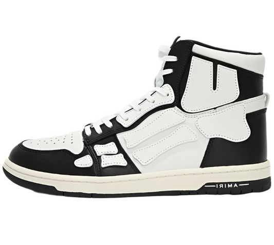 Amiri Skel Top High "Black White"
