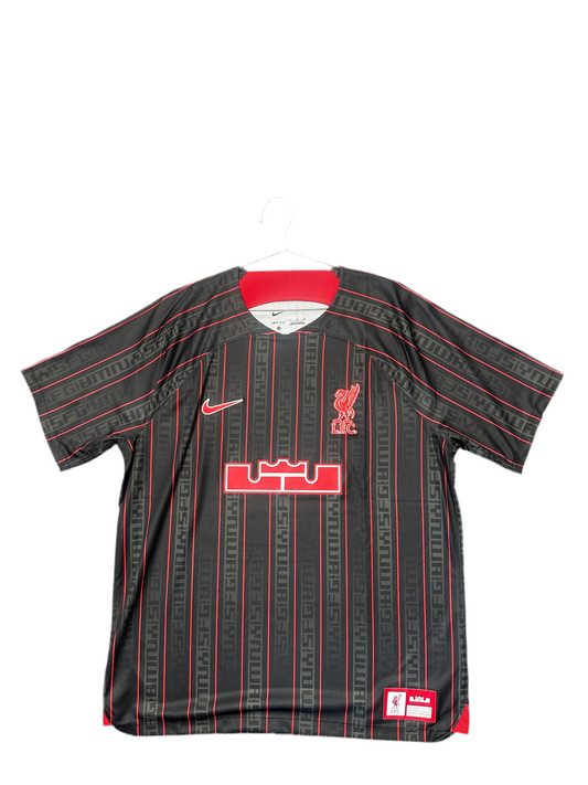 Nike LeBron x Liverpool F.C. Dri-FIT Stadium Soccer Jersey "Anthracite/Gym Red"