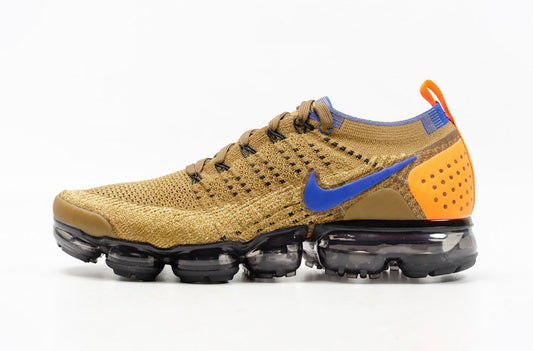 2018 Nike Air VaporMax Flyknit 2 "Golden Beige Racer Blue"
