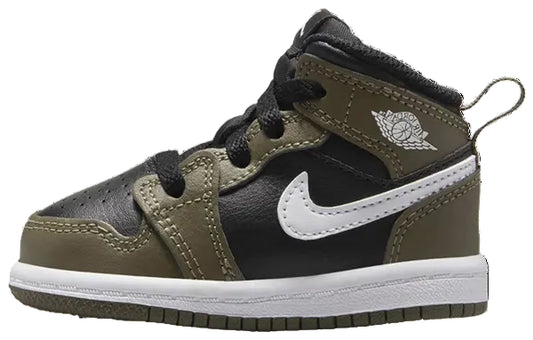 2024 Air Jordan 1 Mid "Black Medium Olive White"