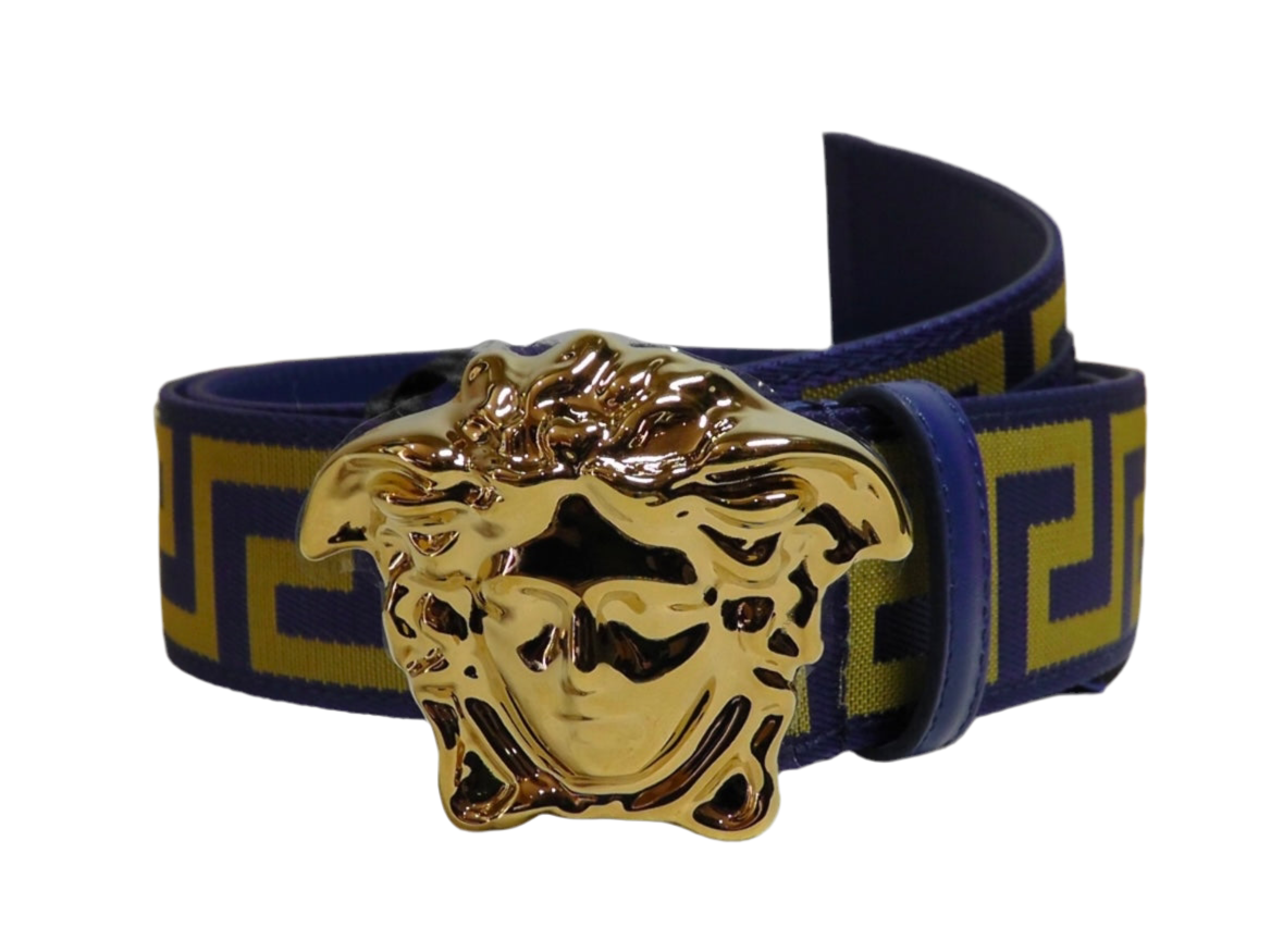 Versace Medusa Head Belt "Blue"