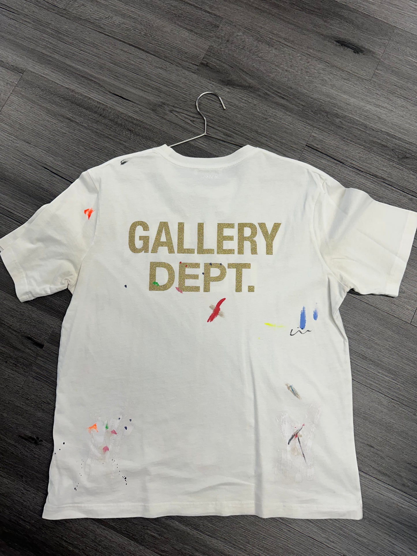 Lanvin x Gallery Dept. Tee "White Paint Splatter"