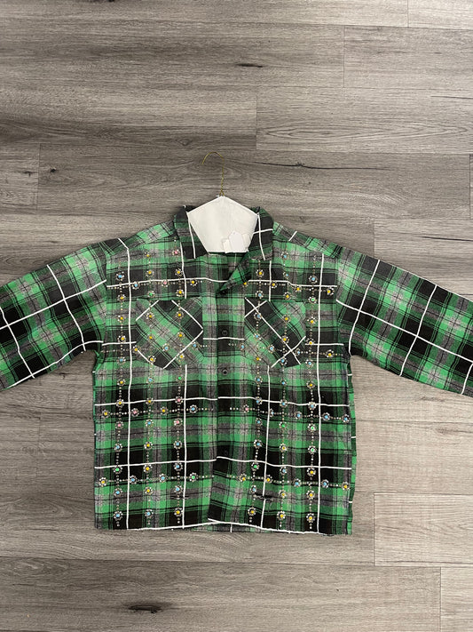 Valley Dreams Grinch Gem Flannel "Green"