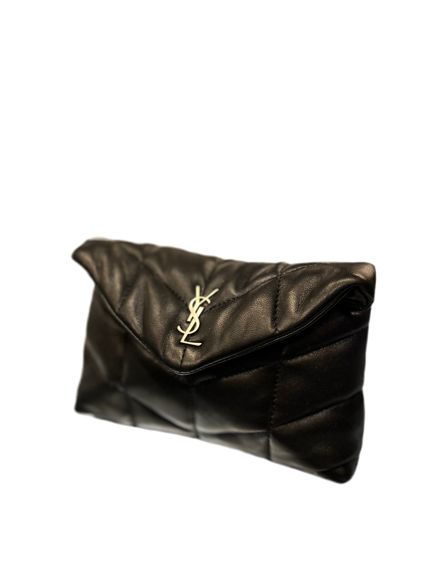 YSL Puffer Clutch "Black"