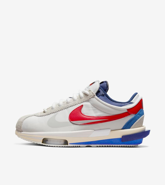 2022 Nike Zoom Cortez SP "Sacai White University Red Blue"