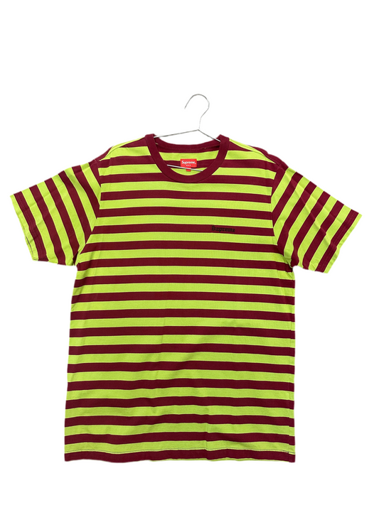 Supreme Tee "Green/Red Stripes"