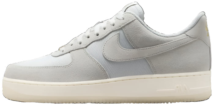 2024 Nike Air Force 1 Low 07 Lv8 "Light Smoke Grey Metallic Gold Pale Ivory
