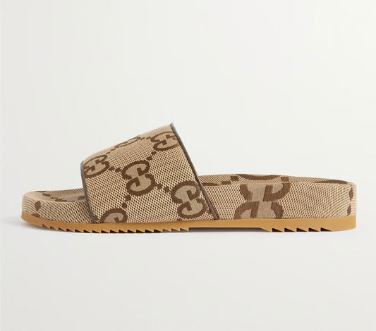 Gucci Maxi GG Canvas Slide "Brown Monogram"
