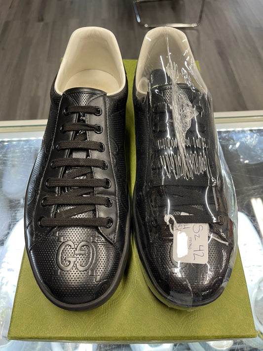 Gucci Ace Low Monogram "GG Black"