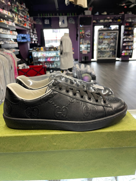 Gucci Ace Low Monogram "GG Black"