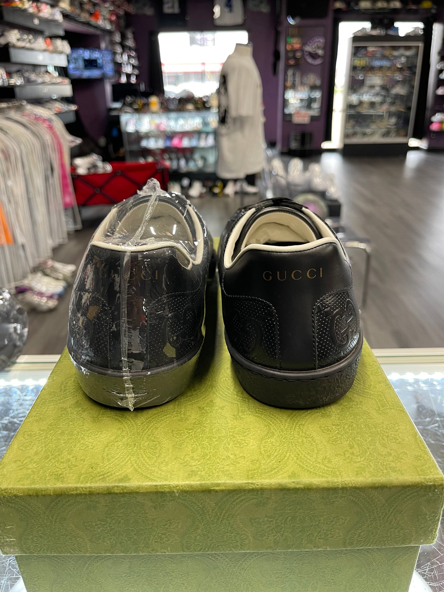 Gucci Ace Low Monogram "GG Black"