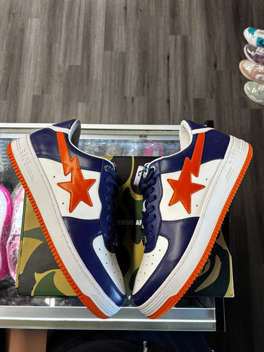 Bapesta Low "Leather Purple Orange"