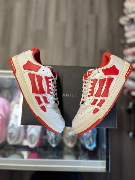Amiri Skel Low "White/Red"