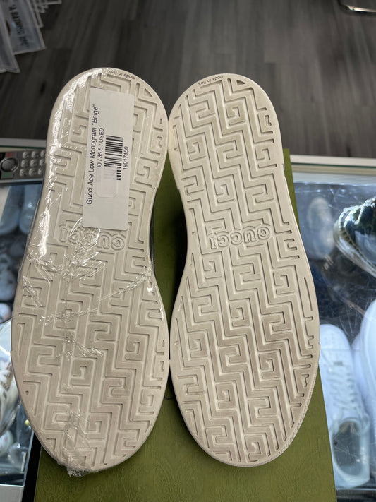 Gucci Ace Low Monogram "Beige"