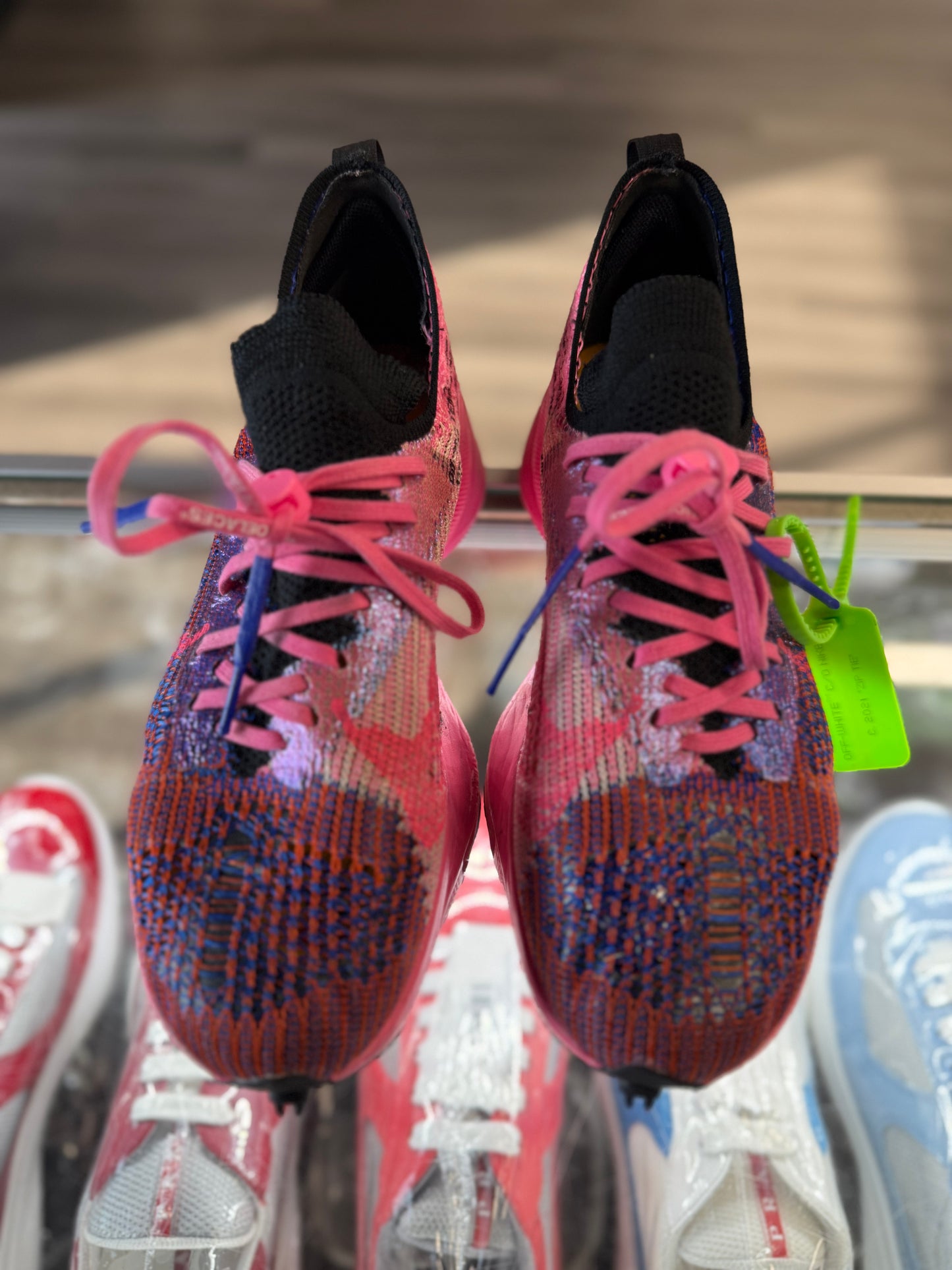 2021 Nike Air Zoom Tempo Next % Flykit "Off White Racer Blue Pink Glow"