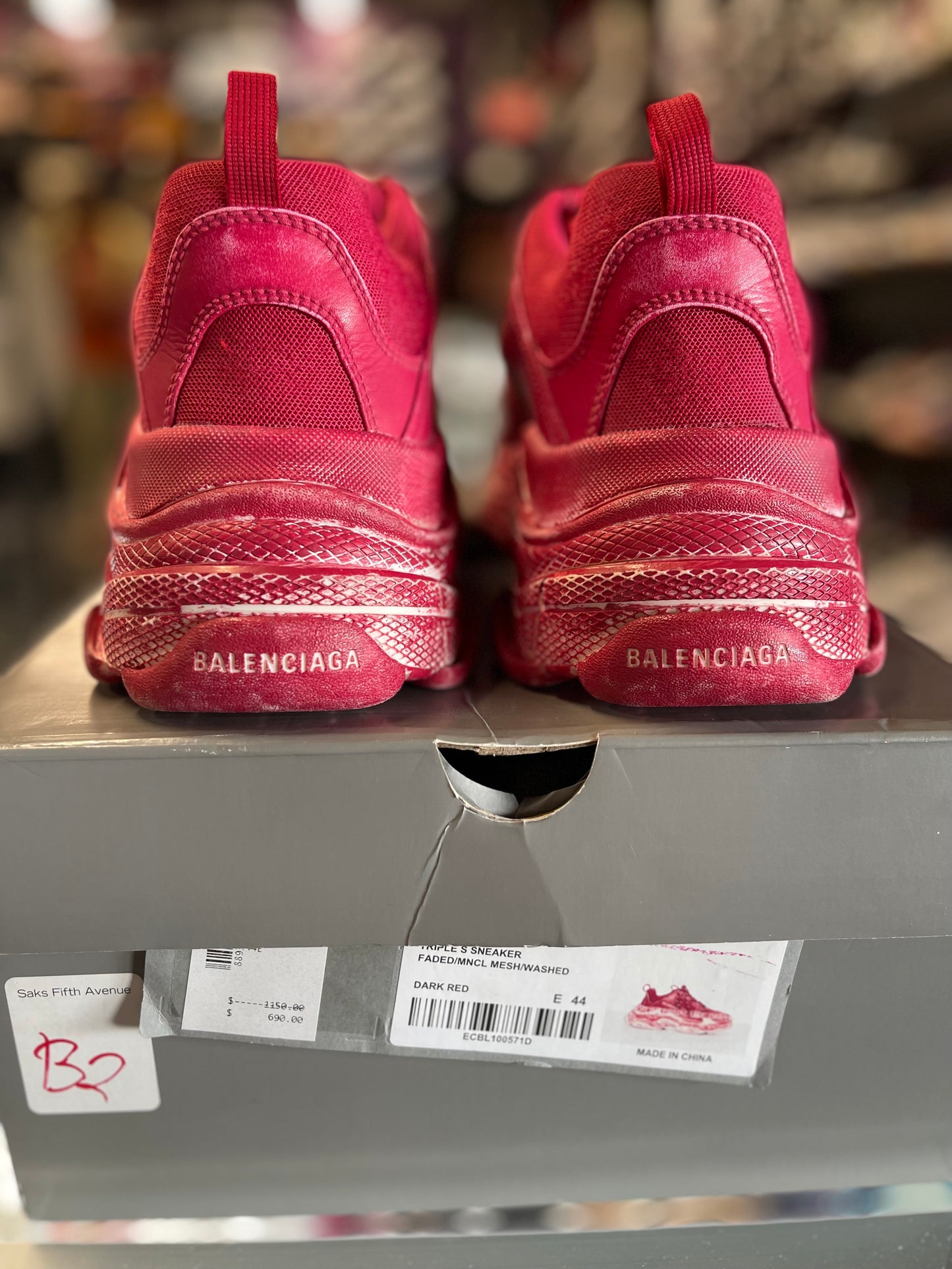 Balenciaga Triple S "Faded Washed Red"