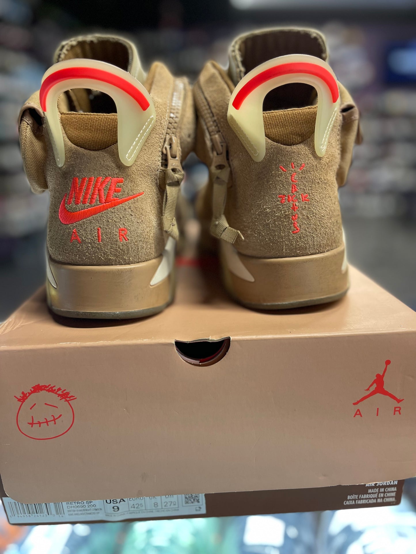 2021 Air Jordan Retro 6 "Travis Scott British Khaki"