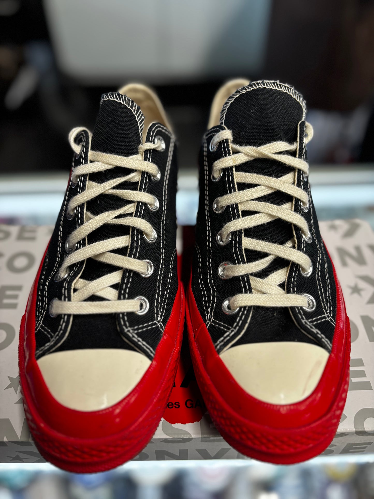 Converse Play Comme Des Garcons Low "Black/Red"