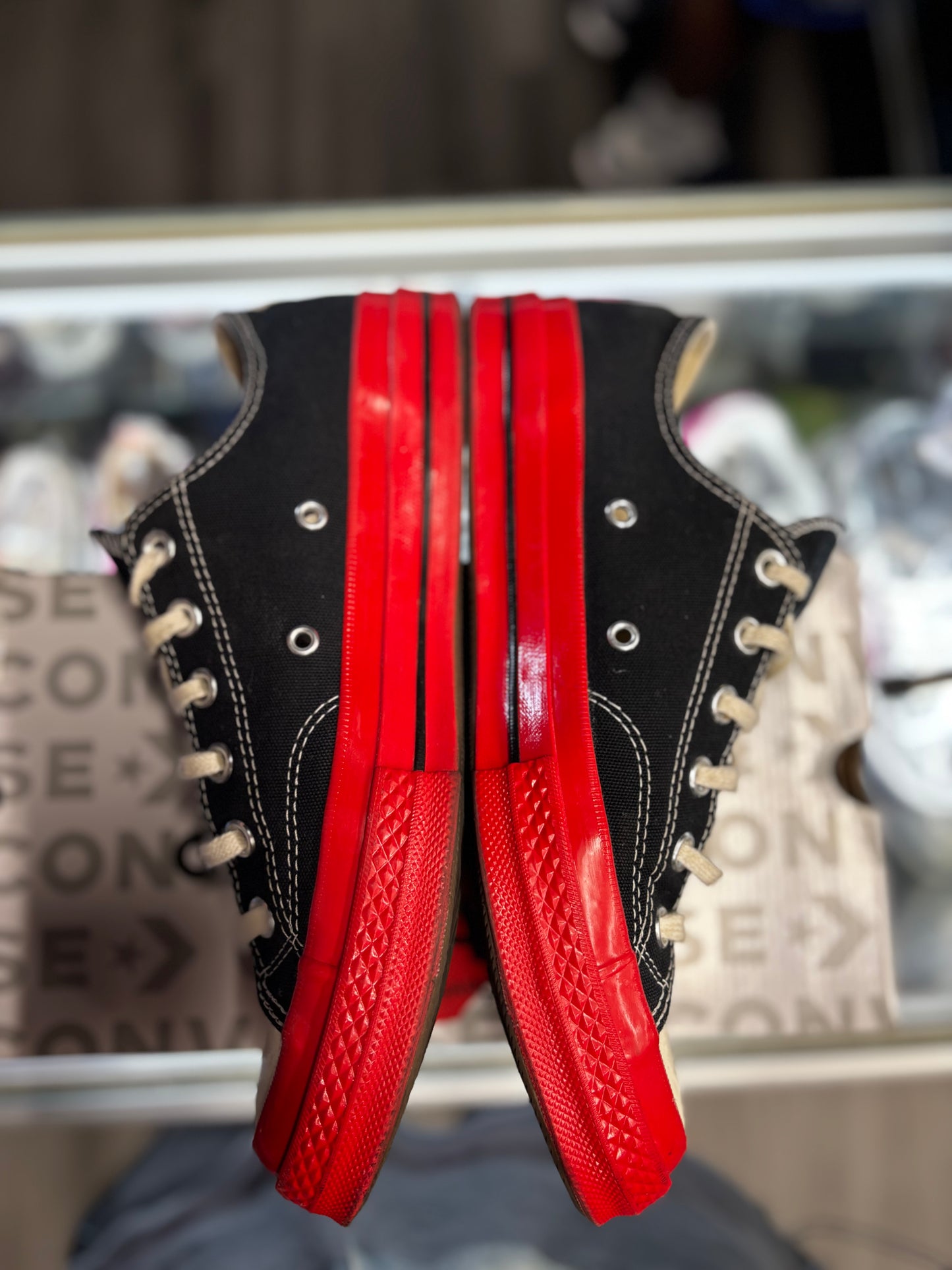 Converse Play Comme Des Garcons Low "Black/Red"