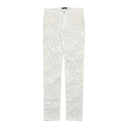Amiri Denim Pants "White Stars"