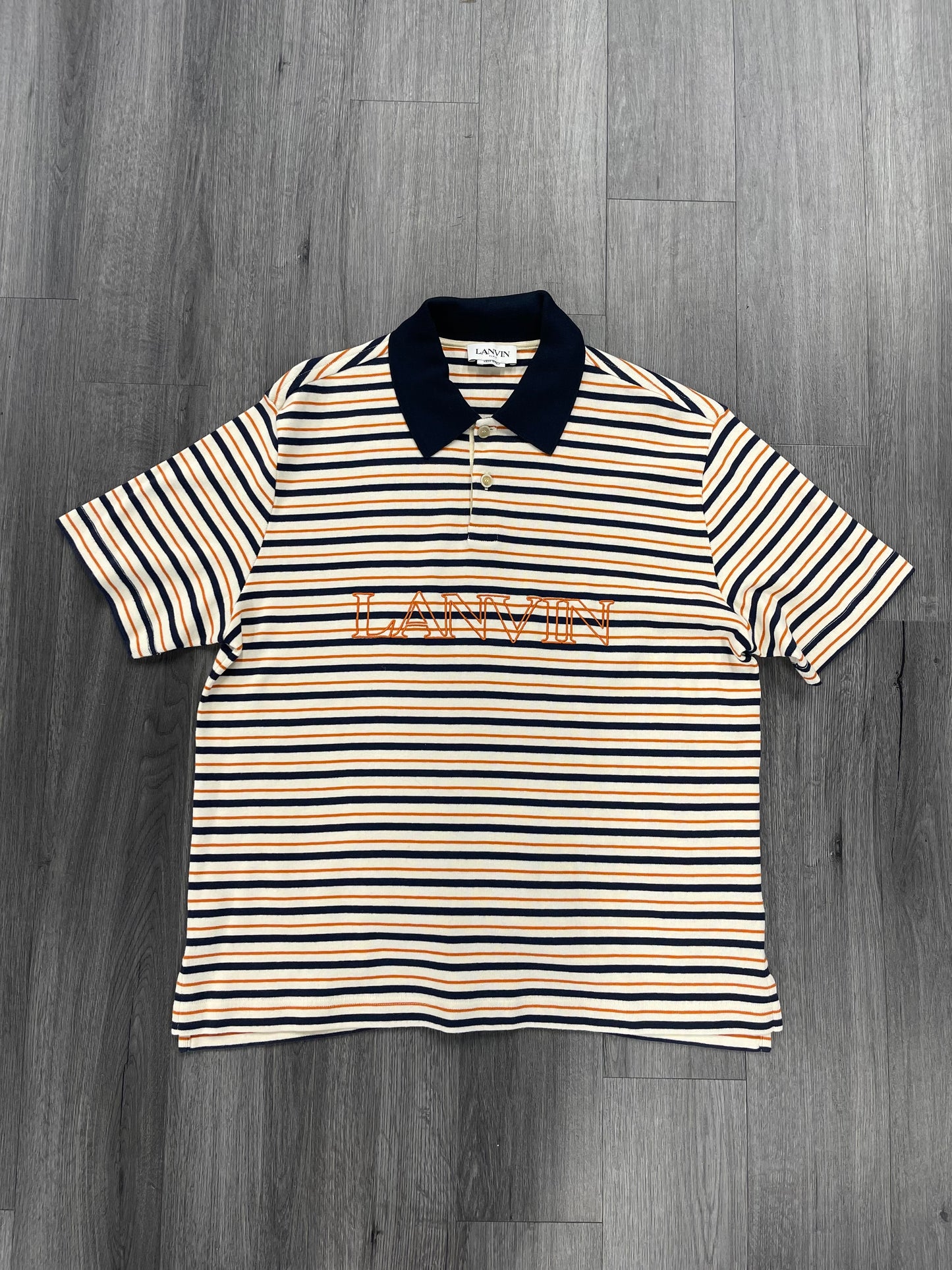 Lanvin Striped Polo