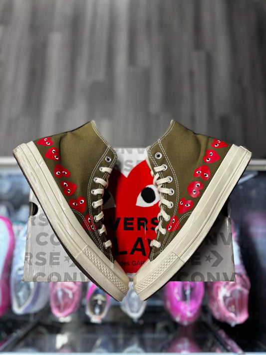 2019 Comme des Garcons Play Converse Chuck Taylor All Star 70 HI "Multi Heart"