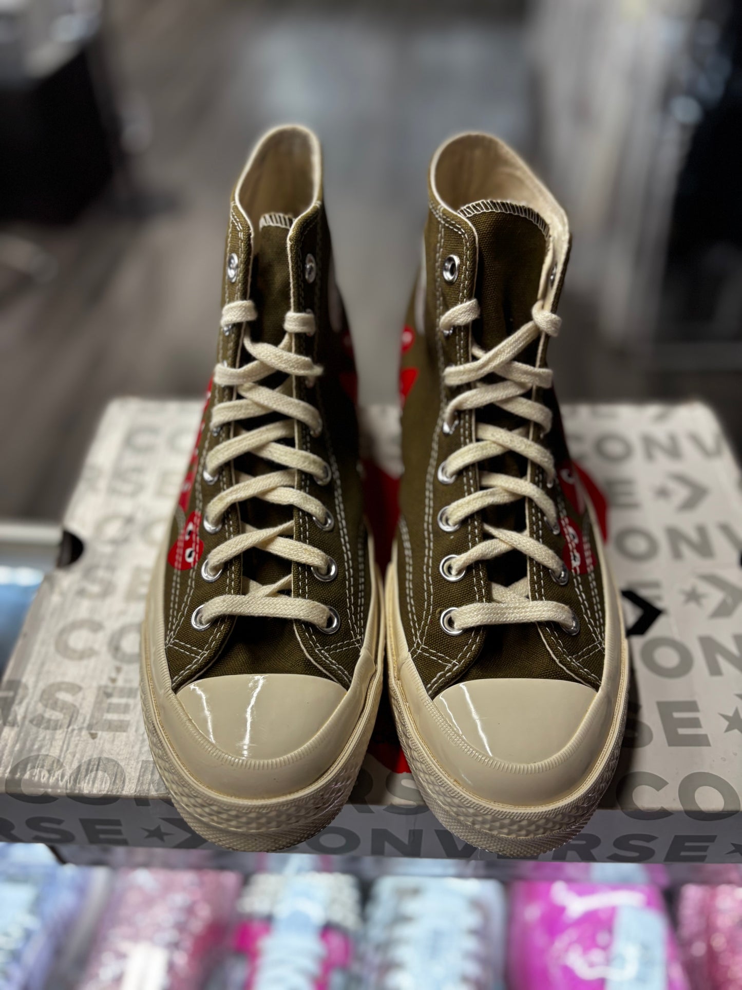 2019 Comme des Garcons Play Converse Chuck Taylor All Star 70 HI "Multi Heart"