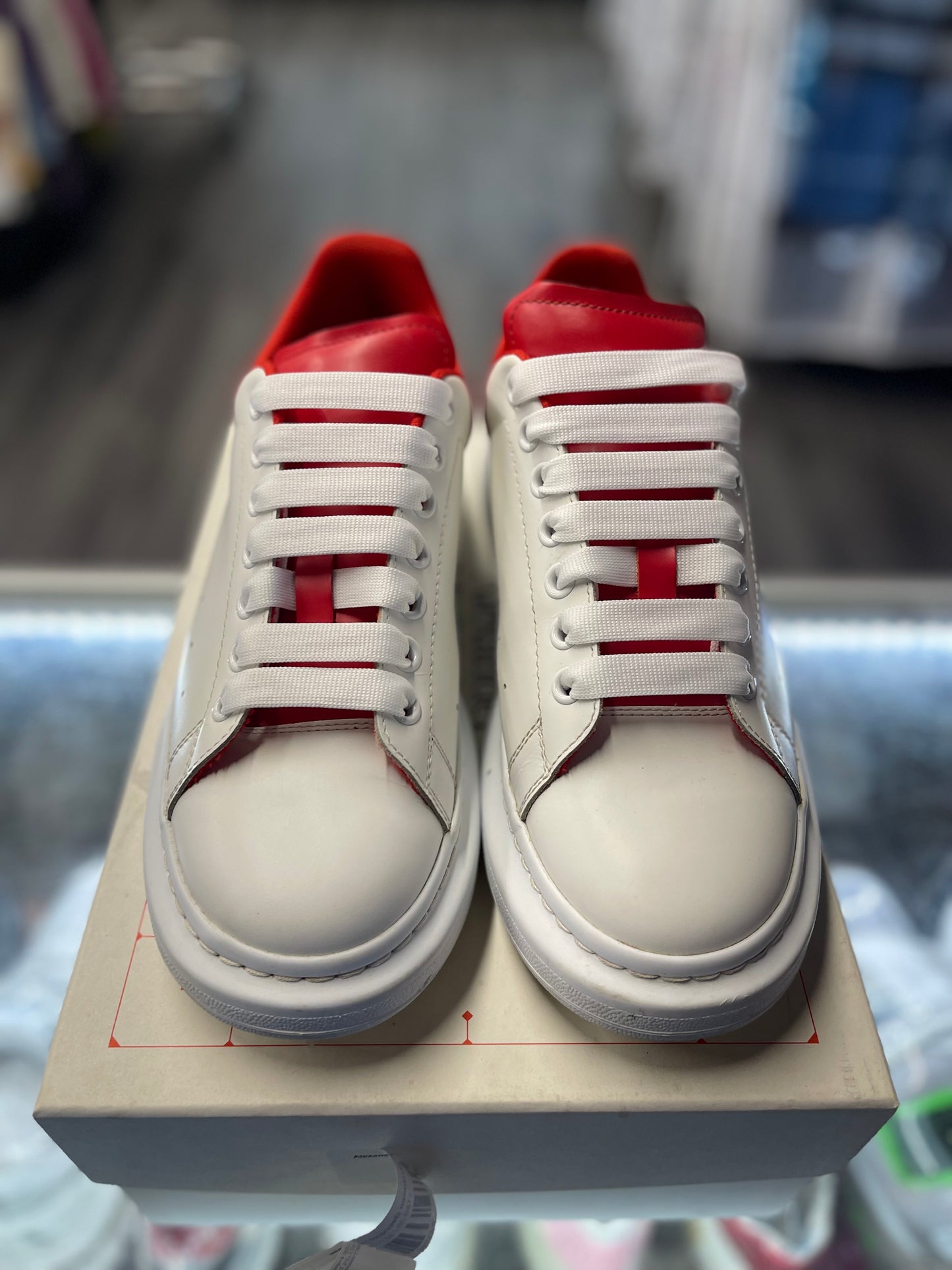 Alexander McQueen Oversized Sneaker "White/Red"