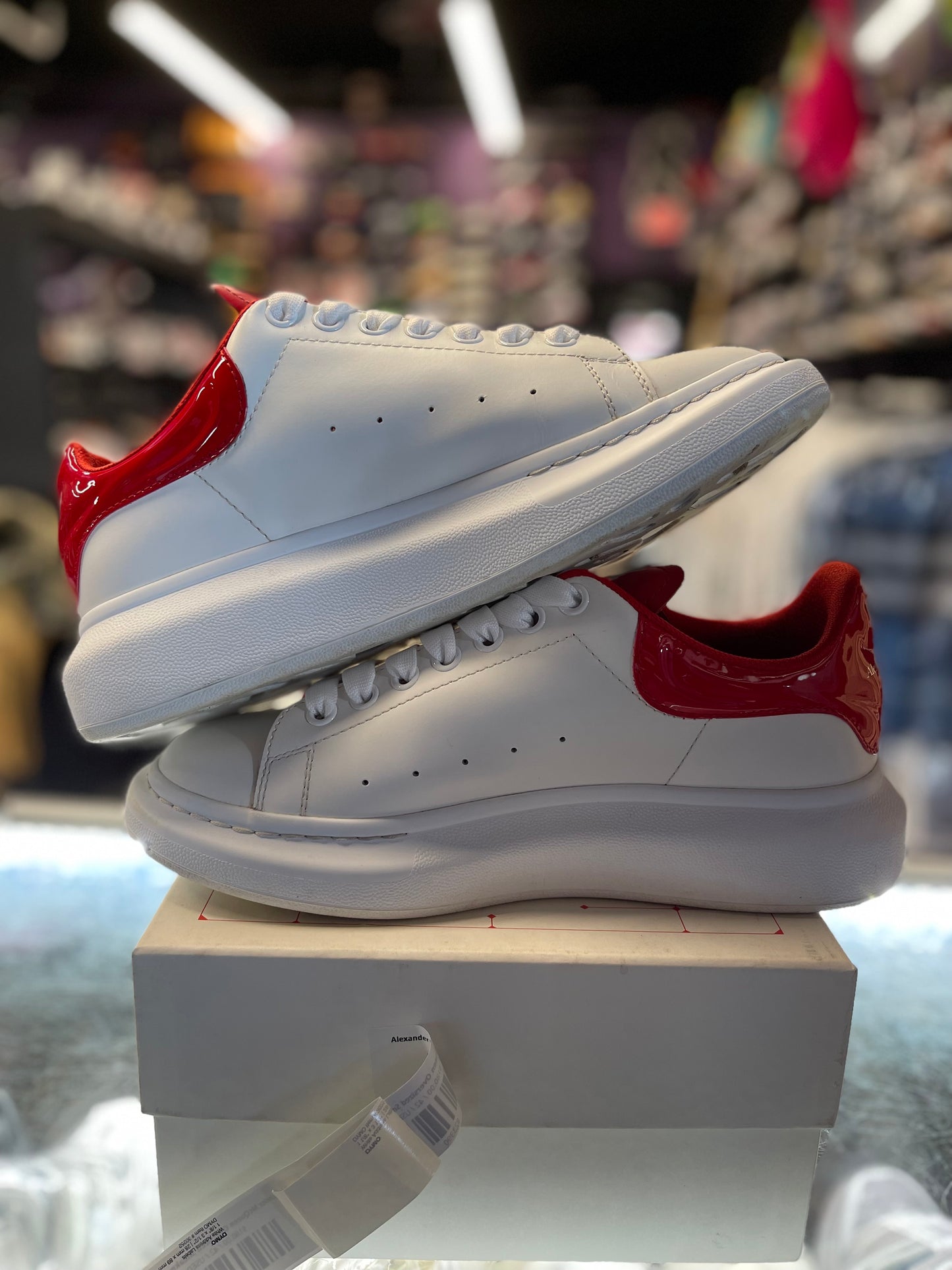 Alexander McQueen Oversized Sneaker "White/Red"