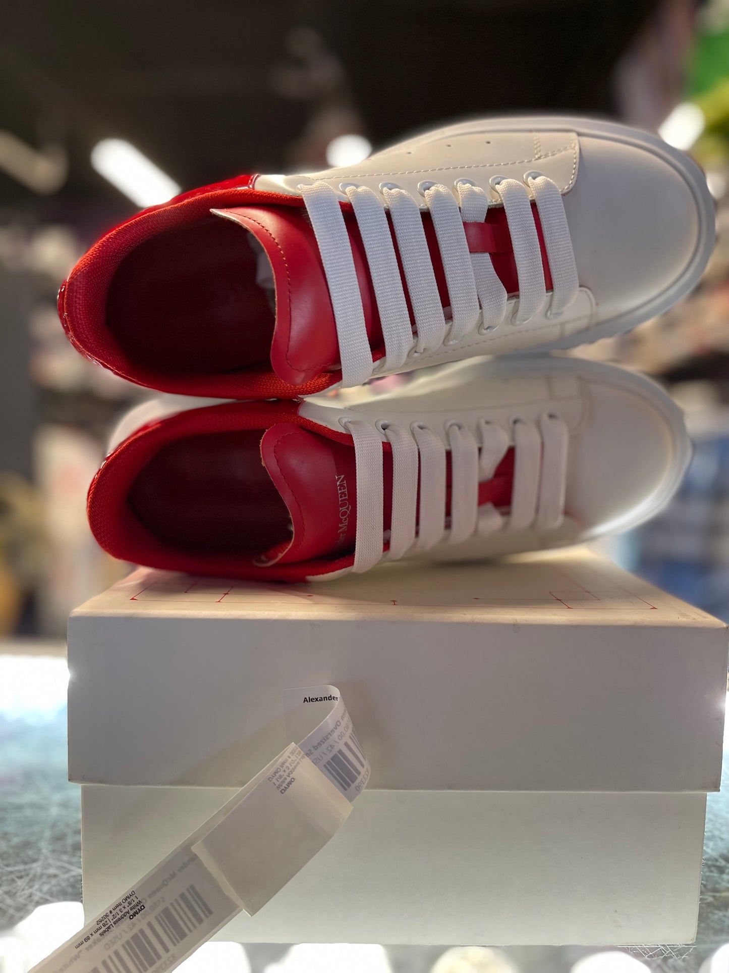Alexander McQueen Oversized Sneaker "White/Red"
