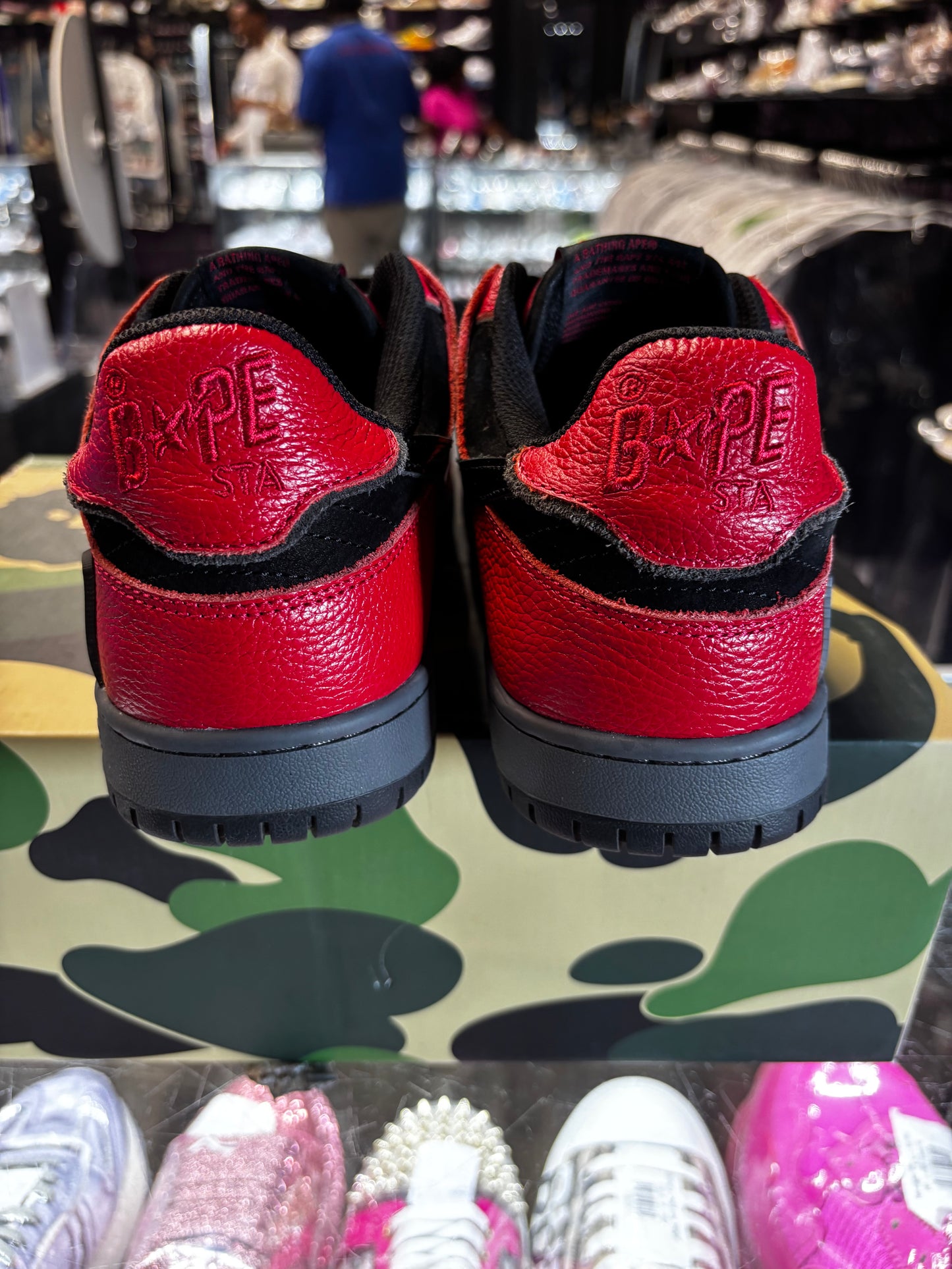 Bapesta SK8 "Red/Black"