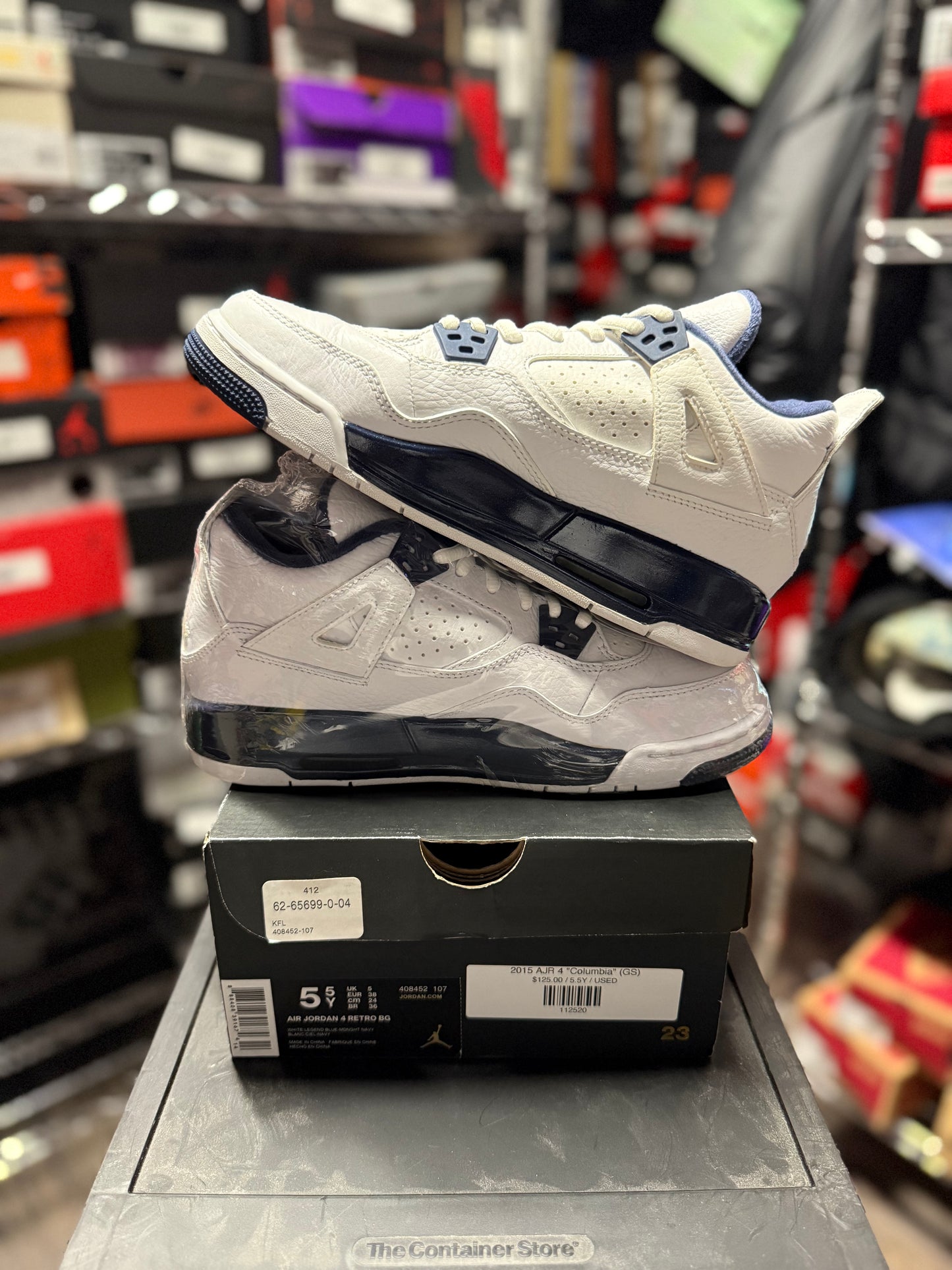 2015 Air Jordan Retro 4 "Columbia" (GS)