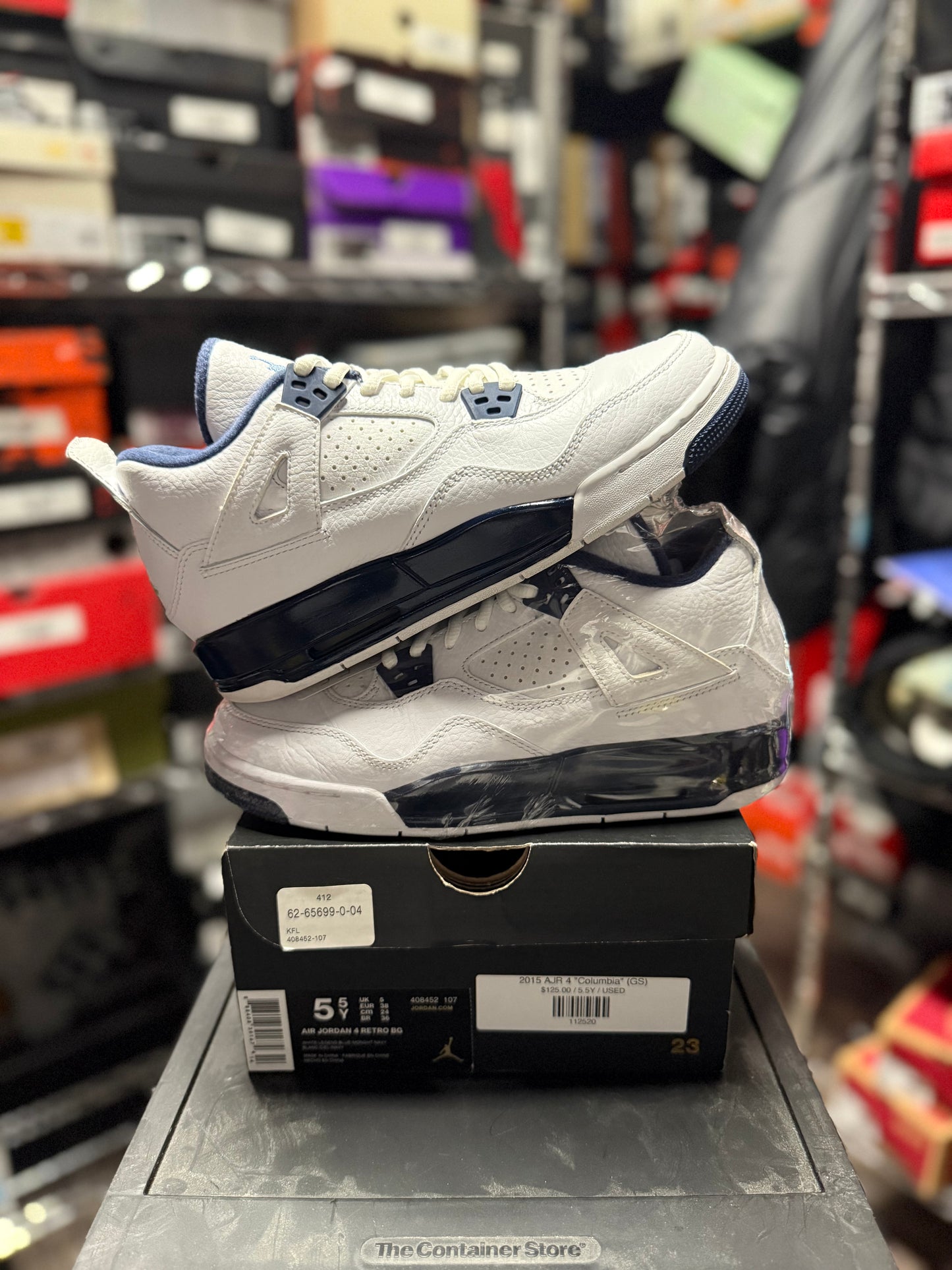 2015 Air Jordan Retro 4 "Columbia" (GS)