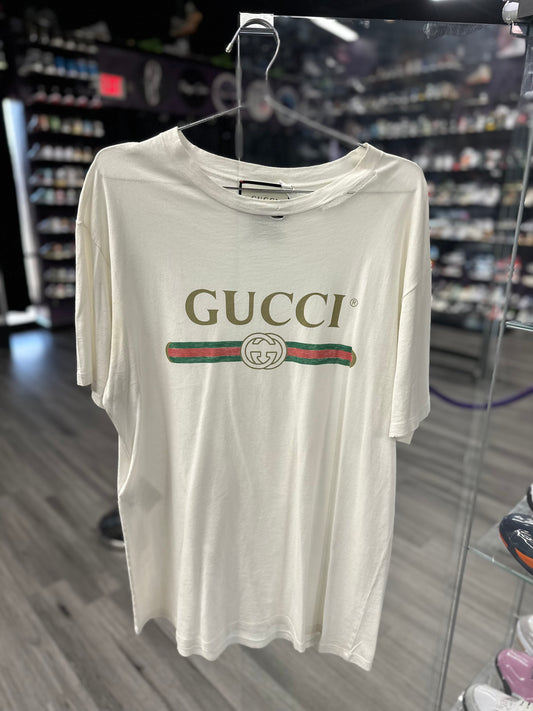 Gucci Tee "GG Logo White"