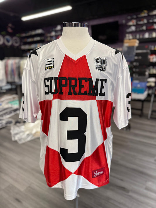 Supreme Jersey Star Football "White/Red"