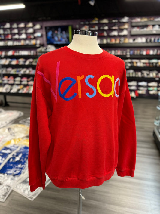 Versace Sweater "Red/Multi-Color"