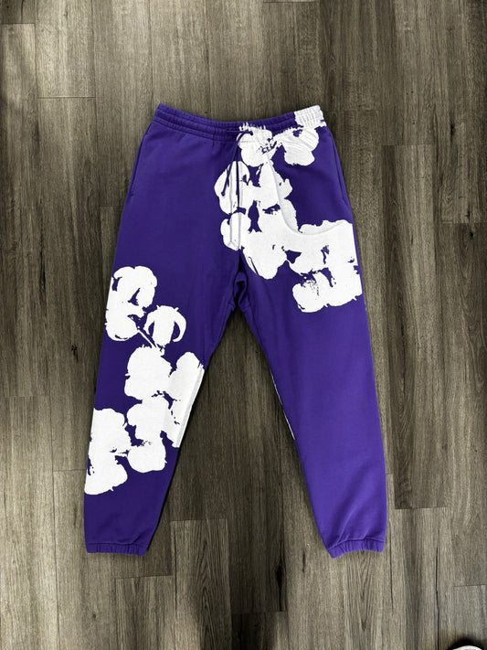 Denim Tears Core Wreath Sweatpants "Purple"
